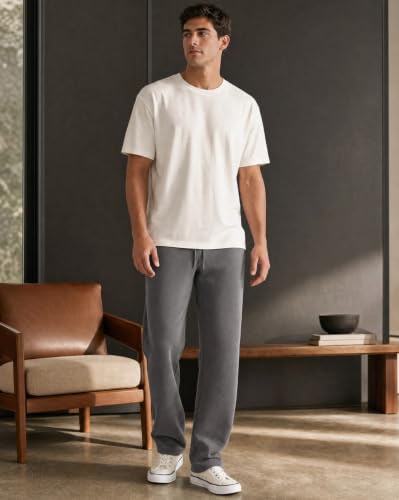 Image of Nobero Joggers for Men | Solid Trackpants for Men | Regular Fit | Elasticated Waist with Drawcord | Soft & Breathable Fabric | Casual Everyday Wear