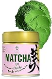 YAMASAN Kyoto Uji Ceremonial Grade Matcha “BI”, Japanese Matcha Powder, Matcha Green Tea Powder in a Can, Authentic Uji Matcha from Uji, Kyoto, Japan, 30g
