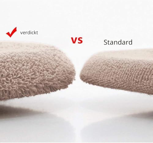 Baffect WC-Sitz Cover Dicker Kissen Pads antibakteriell Luxus Toiletten Warm WC Sitzbezüge Warm WC-Sitz Matte Super Warm Universal, beige
