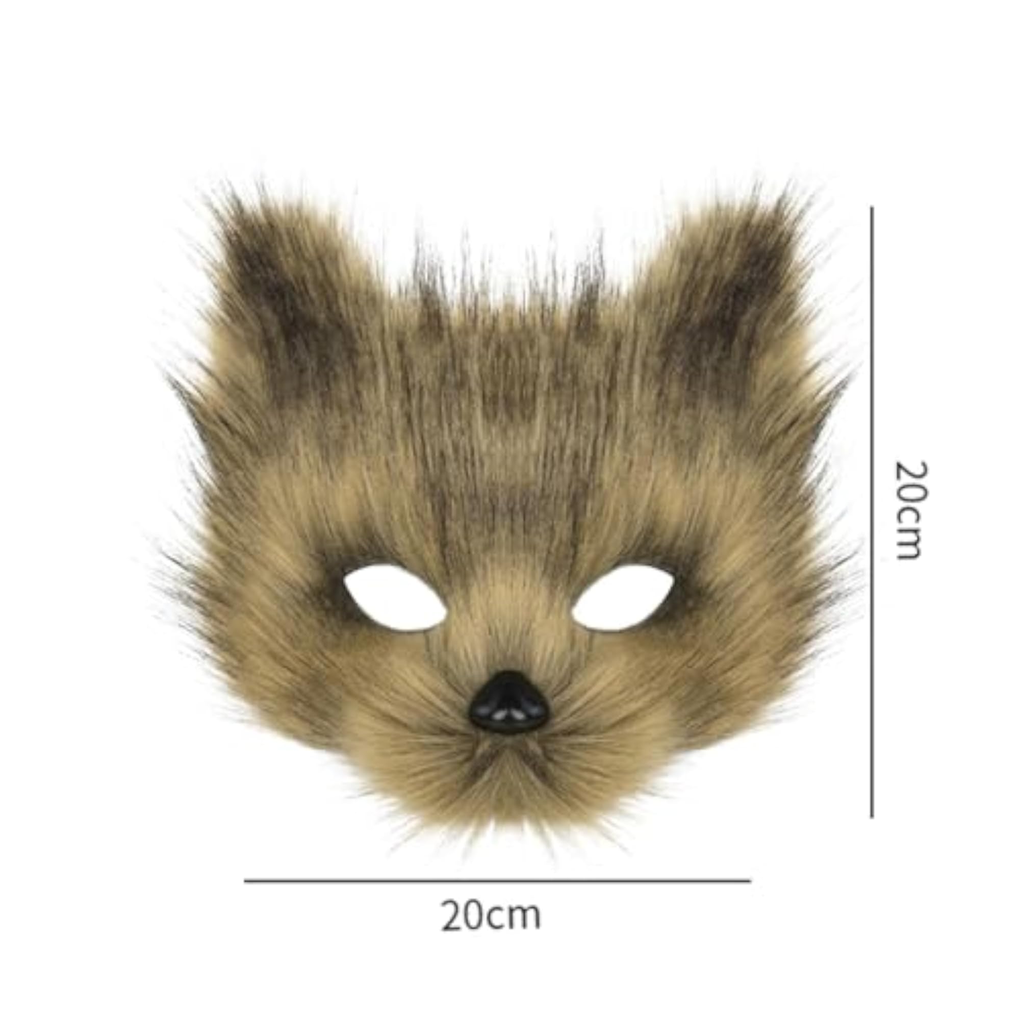 Plush Fox Mask Creative Therian Mask for Carnival