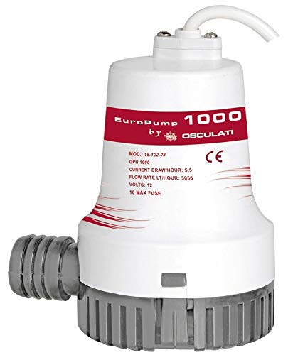 Europump II 1000 12 V 3840 l/St. Pompa di livellamento, pompa a immersione