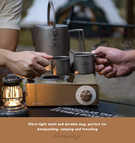 Boundless Voyage Titanium 500Ml Mug With Lid And Strainer Filter Ultralight Tea Cup With Partable Foldable Handles For Outdoor Camping Hiking Backpacking (3 Cups Set) #TOP7
