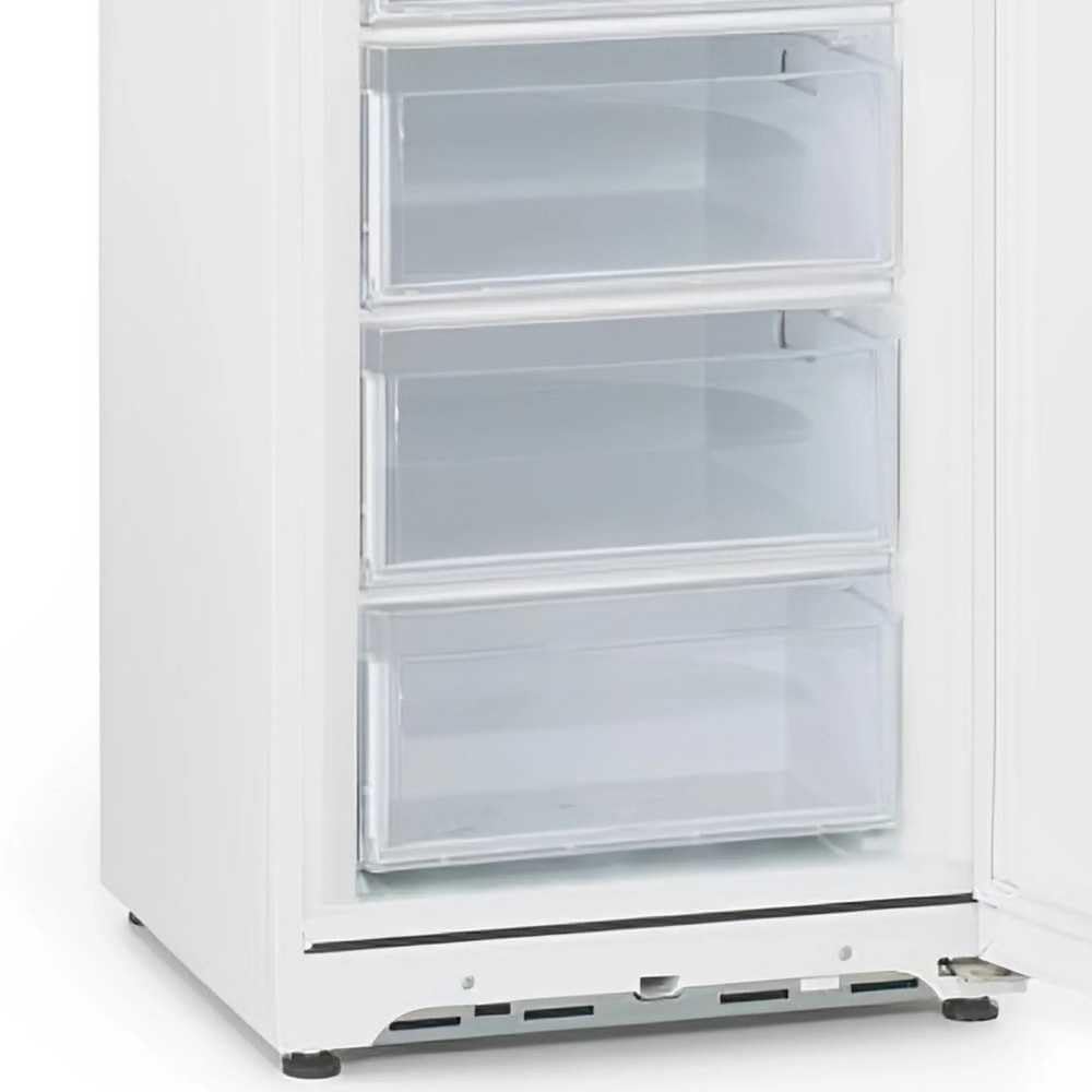 MBH - Congelador vertical profesional de 255 litros con 7 cajones para hostelería. Armario congelador industrial para bar y restaurante.