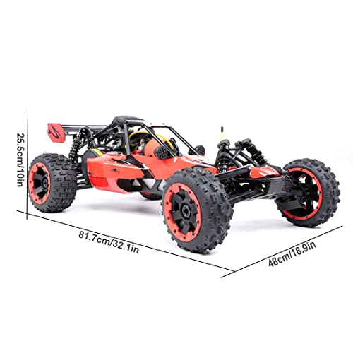 Qaqqvq 1:5 Fast Rc Car Hobby High Speed Gas Truck, 29Cc Gasoline Off-Road Truck Racing, Electric Vehicle Toy For Adults #TOP6
