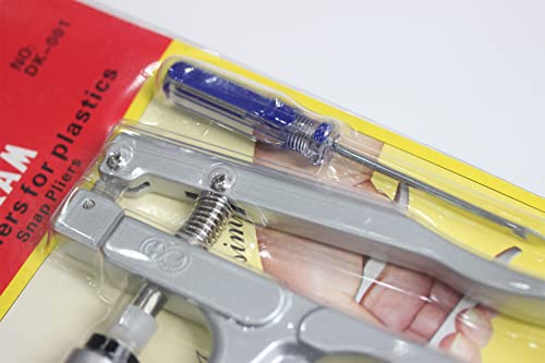 1 Set KAM Snap Pliers Hand-held Pliers Kit for Snaps No-Sew Button Snap Fastener Press Attacher Punch for T3 T5 T8 Snaps
