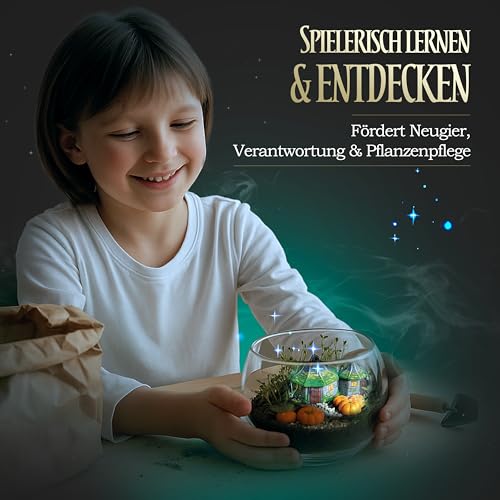 Miniatura 6 de Clementoni - Terrarium Harry Potter - Juego Educativo a Partir de 7 años - Laboratorio de Ciencias, Cabaña de Hagrid - CREA Ecosistema en Miniatura y Aprende de Plantas, 19248