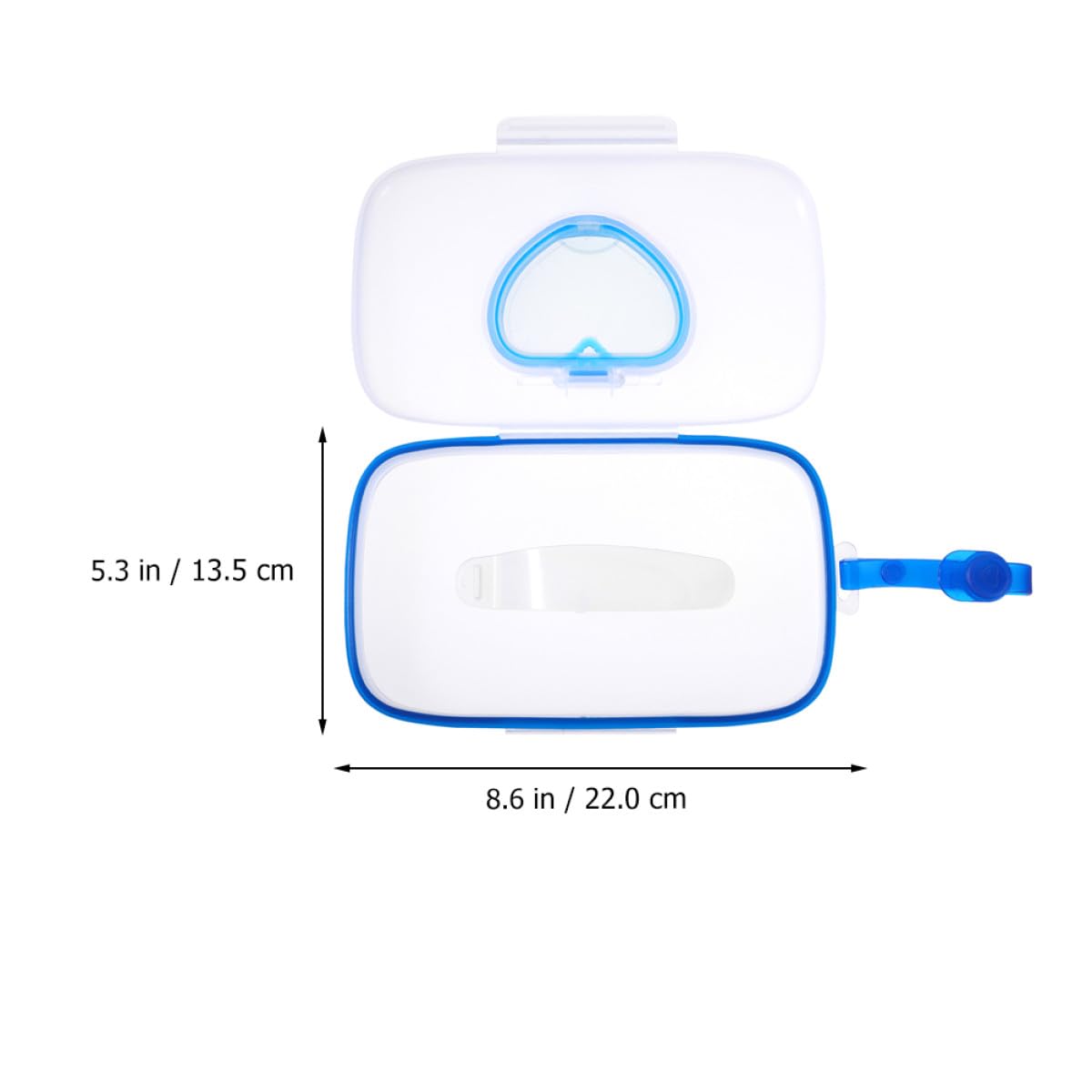 Estuche Portátil Material Pp 2 Unidades para Toallitas Húmedas Caja Práctica para Guardar y Almacenar Toallitas, se Puede Colgar de Ñiño Azul en Cochecito o Cuna
