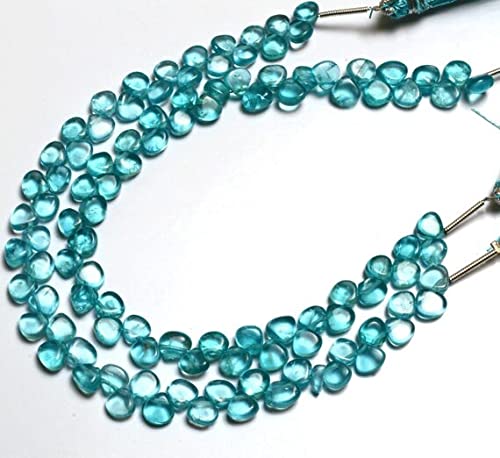 Perles apatite verte en cœur de 5mm pour vos ateliers de joaillerie créative