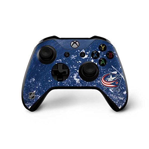 Skinit Decal Gaming Skin Compatible with Xbox One X Controller - Officially Licensed NHL Columbus Blue Jackets Frozen Design