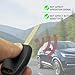 Key Fob Shell Case Fit for Honda Accord Crosstour Civic Odyssey CR-V CR-Z Fit Keyless Entry Remote Key Housing Replacement with Screwdriver (Black)