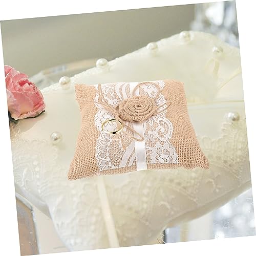 Almohada de anillo de flores de lino para evitar caídas 3