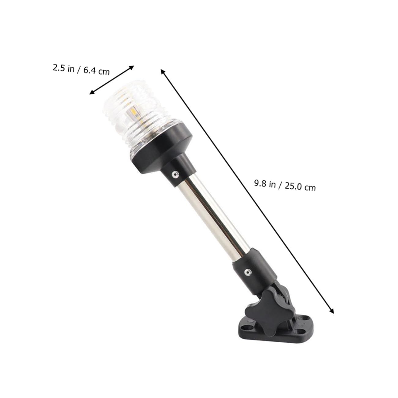 Alipis Luce LED per Barca Ancoraggio, 360° Bianco 4000-4500K, Consumo Energetico Ridotto, Struttura in Acrilico e Lega di Alluminio, 12V Dc per Marino e Nautico