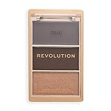 Revolution The Bronze Icon, Highly Pigmented Bronzer Makeup Palette, Infused with Hyaluronic Acid for Glowing, Hydrated Skin, Cocoa Deep, 10g