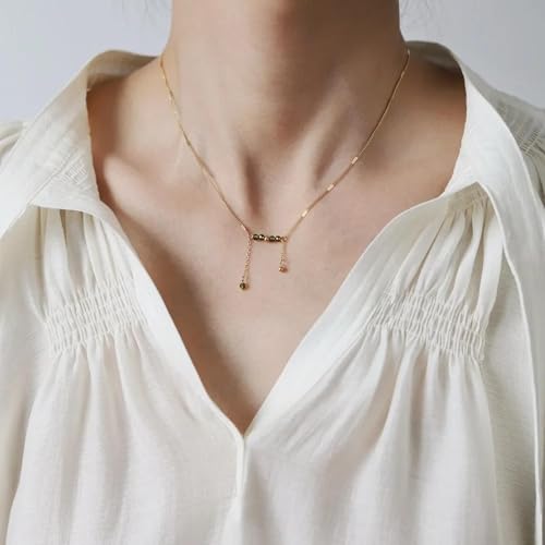 Collier ras du cou vert olive pour sublimer un décolleté sans effort - 6