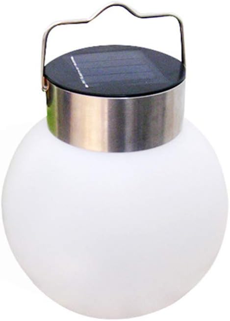 Uonlytech 1Pcs Hanging Solar Lights Waterproof Solar Lanterns Ball Light Outdoor Lanterns Solar Powered Hanging Light for Garden Tent White Light