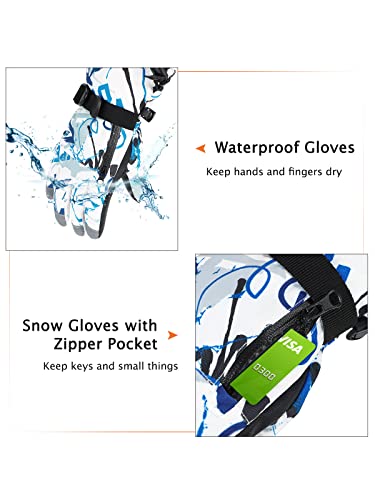 Century Star Kids Gloves Winter Waterproof Ski Gloves Boys Snow Gloves Girls Winter Gloves Insulated Warm Youth Gloves Pink Xs(Fit Kids 6-8 Years) #TOP1