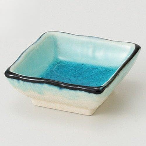 せともの本舗 Set of 3 Nyusen Square Bean Plate [2.8 x 2.8 x 1.1 inches (7.3 x 7.3 x 2.8 cm), 3.5 oz (100 g); Delicacies] [Restaurants, Ryokan, Japanese Tableware, Restaurants, Commercial Uses]