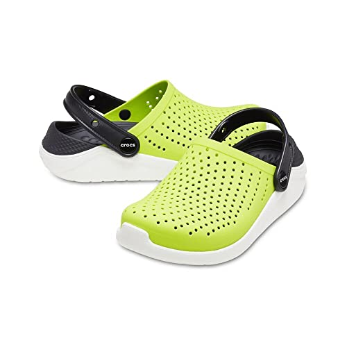 Image of crocs Unisex Kids LiteRide Clog K Lime Punch /Black 1 UK (205964-3T3)-J1