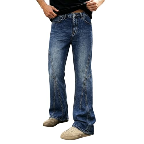 Jean homme coupe droite en denim léger pour le quotidien décontracté