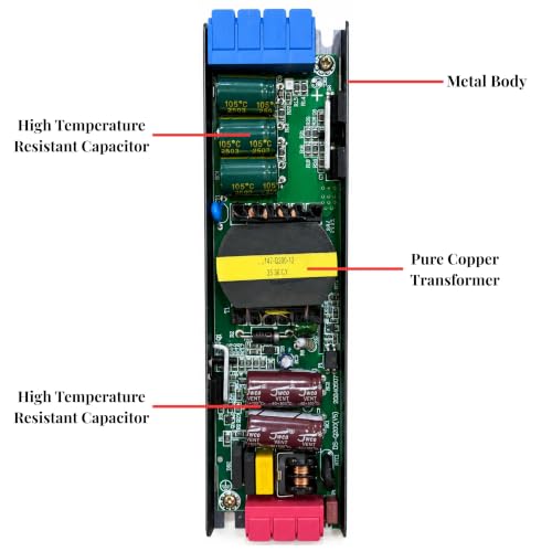 12V 200W 16A Power Supply, Ultra Slim Body Switching Power Supply for LED Signage, LED Strip & Decorative Lights, CCTV Camera, Industrial Automation Machines 12V Adapter Easy Installation Clip Lock - Image 7