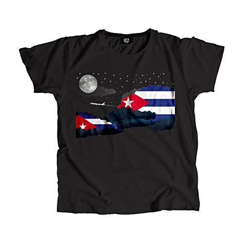 T-shirt Cuba Night Clouds unisexe en coton doux