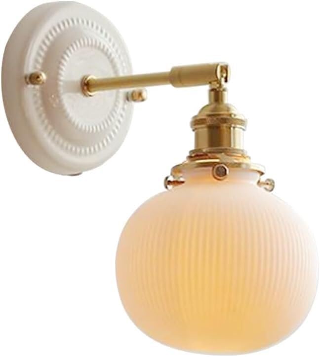 Aplique de pared de cerámica retro para iluminar tu espejo de tocador o pasillo