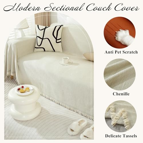 Vclifebeigesofacoverbreathablethickchenillecouchcoverwithtasselpetfriendlyantislipsofacouchcoverfor2cushioncouchsofaforcatdoglshapesofacoverloveseatcover71x118 Urban Country Home Decor Vclife beige sofa cover breathable thick chenille couch cover with tassel pet friendly anti slip sofa couch cover for 2 cushion couch sofa for cat dog l shape sofa cover loveseat cover 71 x118 urban country home decor