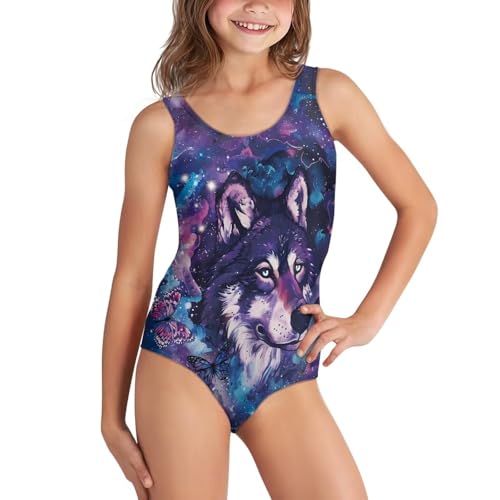 Image of JEOCODY Swimsuit for Girls One Piece Bathing Suit for Teens Crossback Hawaiian Beach Swimwear