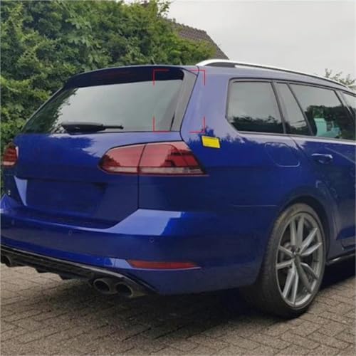 Divisor canards de ventana trasera en carbono negro para VW Golf 7 Variant Wagen 2014-2017 7