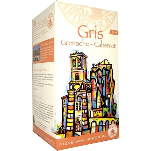 BIB Cubi Bag-in-Box Gris de Grenache-Cabernet - Rosé - 10L - Vignerons Ardechois