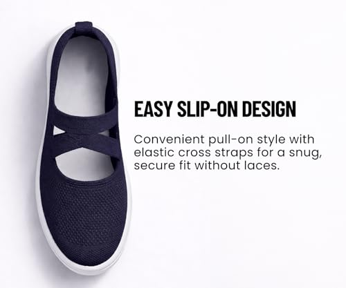 Image of Kraasa Ballet Flats Bellies for Women, Walking Flat Shoes for Woman, Lightweight Elastic Fit and Comfort, Ballerina for Ladies and Girls