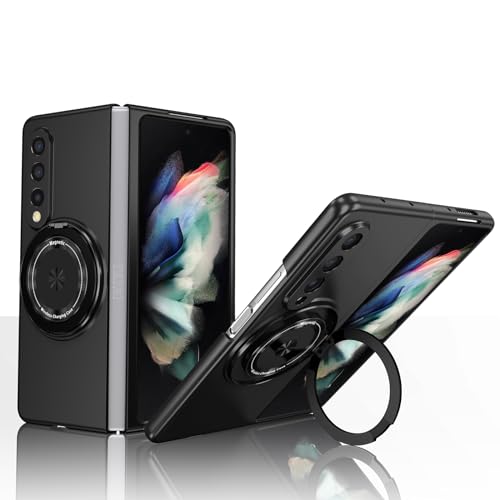 Coque rotative 360 pour Samsung Z Fold 3 coque rigide anti-chute noire