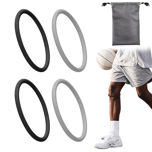 XFSRG 4 Piezas de Correa de Soporte para Tendón Rotuliano de Silicona Rodillera Flexible 360° para Estabilización de la Rótula Para Correr Baloncesto y Deportes Hombres y Mujeres