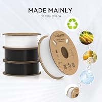 Creality Hyper PLA-Filament, 1,75 mm, Schwarz und Weiß, 4 kg, 30–600 mm/s, Hochgeschwindigkeits-PLA-3D-Drucker-Filament, 4 Stück, 1 kg Spule, Maßgenauigkeit +/- 0,02 mm, passend für die meisten – Ansicht 3