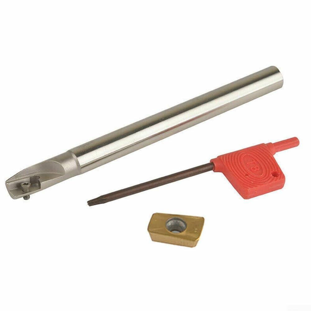 Drehmaschine Bohrstange Werkzeughalter 300R C10-10×120-1T mit APMT1135PDER Einsatz und Schraubenschlüssel, rechte Hand für CNC-Drehwerkzeug für Endbearbeitung und Endbearbeitung, legierter