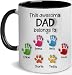 LOVELYPOD Custom Dad Mug with Kids Names, Father's Day Gift, Papa Mug for Men, Coffee Cup for Dad, Father's Day Mugs