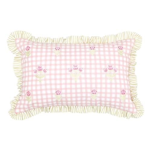Coussin fleur de rose Atmosphera une touche de tendresse et douceur rose - 2