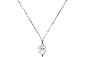 Dolphin Necklace for Women: Shimmering Charm Pendant for a Touch of Ocean Wonder