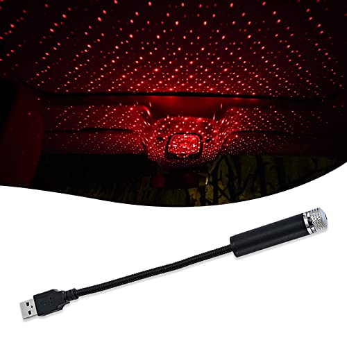 Pack-1 Proyector Estelar USB Luz Nocturna Rojo