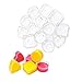 30PCS Clear Plastic Tealight Cup DGQ Heat-Resistant Tea Light Holders Containers for Anniversary Votive Candle DIY Mold Tool