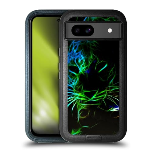 Coque Google Pixel 8a Simone Gatterwe Neon Leopard antichoc ultra-blindée
