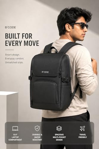 B'CODE Store B'CODE Atlas 15.6 Inch Laptop Backpack - Image 4