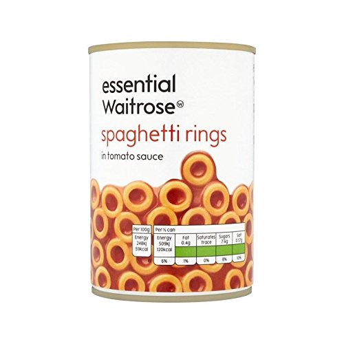 Spaghetti Hoops essential Waitrose 410g Pack of 6