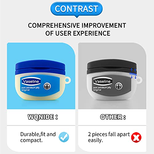 Wqnide Blue Bottle For Airpods Pro Case Cover,6In1 Accessories Set Silicone Protective Cover,Cute 3D Fashion Fun Character Design,With Keychain Kids Women Men For Airpods Pro Case -2019 (Vaselin) #TOP5