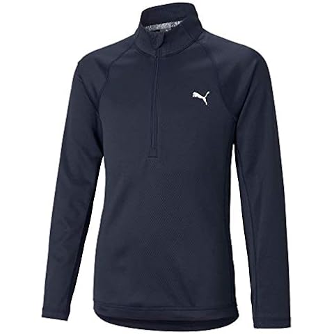 PUMA Girls' 1/4 Zip Pullover Sweater with UV Protection Cover