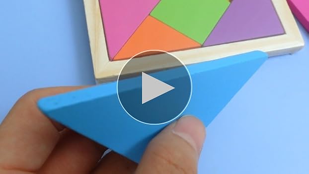 Amazon.com: Meooeck 12 Pack Tangrams Wooden Puzzles Tangrams
