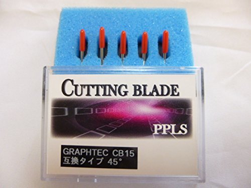 566 PPLS GRAPHTEC CB15 タイプ カッティングブレード 互換品 45° 5本セット