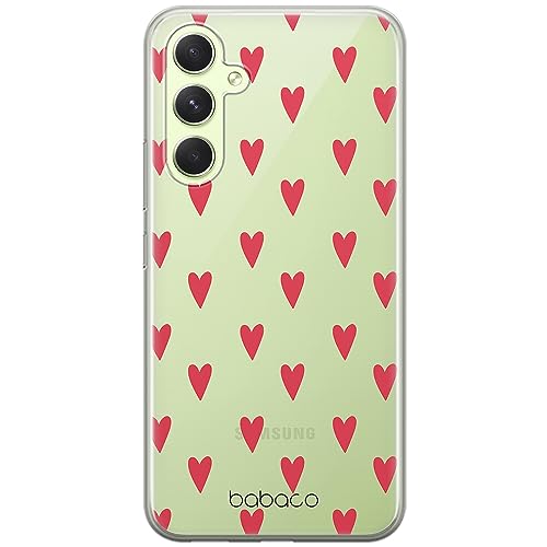 Babaco ERT GROUP mobile phone case for Samsung A54 5G original and officially Licensed pattern Hearts 004 optimally adapted to the shape of the mobile phone, partially transparent