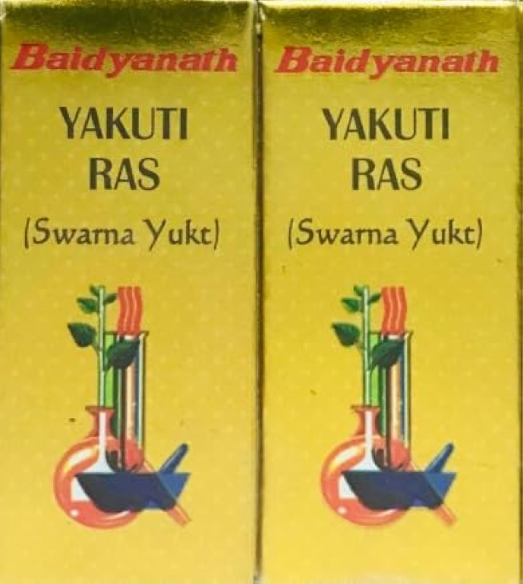 Yakuti Ras with Gold, 10 Tablets Pack of Two