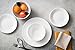 CORELLE Winter Frost White Dinnerware Set with Storage Lids 74-Piece, (Service for 12)